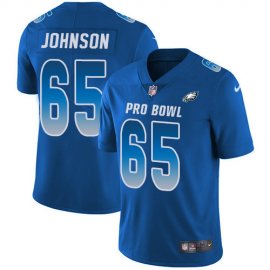 Nike Philadelphia Eagles #65 Lane Johnson Royal Youth Stitched NFL Limited NFC 2019 Pro Bowl Jersey