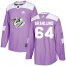 Adidas Nashville Predators #64 Mikael Granlund Purple Authentic Fights Cancer Stitched NHL Jersey