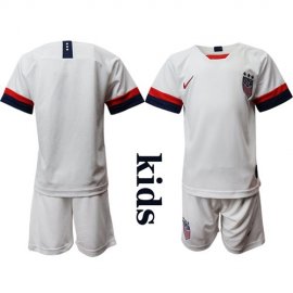 USA Blank Home Kid Soccer Country Jersey