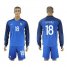 France #18 Sissoko Home Long Sleeves Soccer Country Jersey