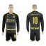 Dortmund #10 M.Gotze Away Long Sleeves Soccer Club Jersey