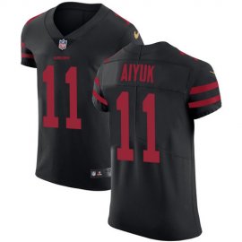 Nike San Francisco 49ers #11 Brandon Aiyuk Black Alternate Mens Stitched NFL New Elite Jersey