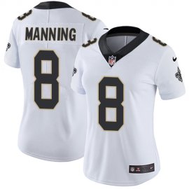 Nike New Orleans Saints #8 Archie Manning White Womens Stitched NFL Vapor Untouchable Limited Jersey
