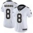 Nike New Orleans Saints #8 Archie Manning White Womens Stitched NFL Vapor Untouchable Limited Jersey