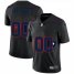 New England Patriots Custom Mens Nike Team Logo Dual Overlap Limited NFL Jersey Black