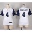 Nike Dallas Cowboys #4 Dak Prescott White Womens Stitched NFL Elite Rush Jersey