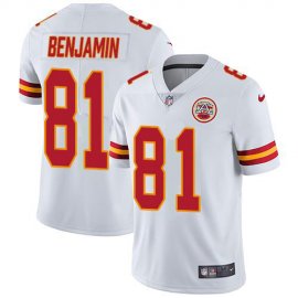 Nike Kansas City Chiefs #81 Kelvin Benjamin White Mens Stitched NFL Vapor Untouchable Limited Jersey