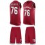 Nike Arizona Cardinals #76 Marcus Gilbert Red Team Color Mens Stitched NFL Limited Tank Top Suit Jersey