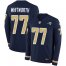 Nike Los Angeles Rams #77 Andrew Whitworth Navy Blue Team Color Mens Stitched NFL Limited Therma Long Sleeve Jersey