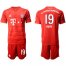 Bayern Munchen #19 Rudy Home Soccer Club Jersey