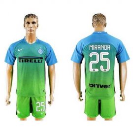 Inter Milan #25 Miranda Sec Away Soccer Club Jersey