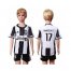 Juventus #17 Mandzukic Home Kid Soccer Club Jersey