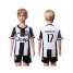 Juventus #17 Mandzukic Home Kid Soccer Club Jersey