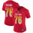 Nike Los Angeles Chargers #76 Russell Okung Red Womens Stitched NFL Limited AFC 2018 Pro Bowl Jersey