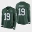 Nike New York Jets #19 Andre Roberts Green Team Color Mens Stitched NFL Limited Therma Long Sleeve Jersey