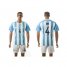 Argentina #4 Gino Home Soccer Country Jersey