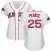 Boston Red Sox #25 Steve Pearce White Home 2018 World Series Champions Womens Stitched MLB Jersey