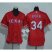 Texas Rangers #34 Nolan Ryan Red Womens Alternate Stitched MLB Jersey