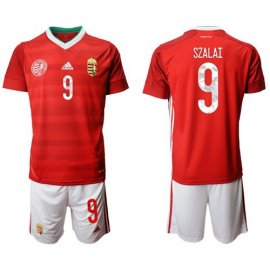 Hungary #9 Szalai Home Soccer Country Jersey
