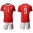 Hungary #9 Szalai Home Soccer Country Jersey