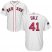 Boston Red Sox #41 Chris Sale White Cool Base 2018 World Series Champions Stitched Youth MLB Jersey