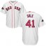 Boston Red Sox #41 Chris Sale White Cool Base 2018 World Series Champions Stitched Youth MLB Jersey