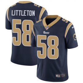 Nike Los Angeles Rams #58 Cory Littleton Navy Blue Team Color Mens Stitched NFL Vapor Untouchable Limited Jersey