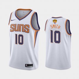 Nike Phoenix Suns #10 Jalen Smith Mens 2021 NBA Finals Bound Swingman Association Edition Jersey White Mens