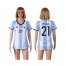 Womens Argentina #21 Dybala Home Soccer Country Jersey