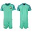Brazil Blank Green Goalkeeper Soccer Country Jersey