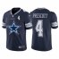 Dallas Cowboys #4 Dak Prescott Navy Blue Mens Nike Big Team Logo Player Vapor Limited NFL Jersey