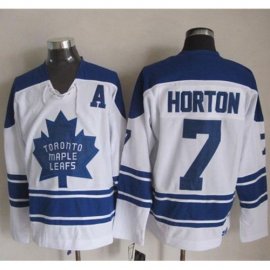 Toronto Maple Leafs #7 Tim Horton White CCM Throwback Third Stitched NHL Jersey