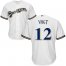 Milwaukee Brewers #12 Stephen Vogt White Cool Base Stitched Youth MLB Jersey
