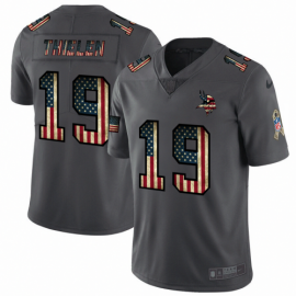 Minnesota Minnesota Vikings #19 Adam Thielen Nike 2018 Salute to Service Retro USA Flag Limited NFL Jersey