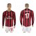 AC Milan #17 Zapata Home Long Sleeves Soccer Club Jersey
