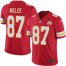 Nike Kansas City Chiefs #87 Travis Kelce Red Team Color Mens Stitched NFL Vapor Untouchable Limited Jersey