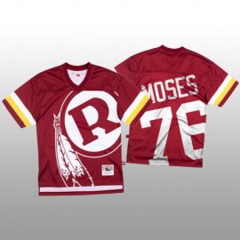 NFL Washington Football Team #76 Morgan Moses Red Mens Mitchell & Nell Big Face Fashion Limited NFL Jersey