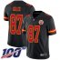 Nike Kansas City Chiefs #87 Travis Kelce Black Mens Stitched NFL Limited Rush 100th Season Jersey