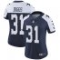 Nike Dallas Cowboys #31 Trevon Diggs Navy Blue Thanksgiving Womens Stitched NFL Vapor Throwback Limited Jersey