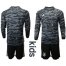 Germany Blank Black Goalkeeper Long Sleeves Kid Soccer Country Jersey