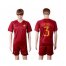 Roma #3 Jesus Red Home Soccer Club Jersey