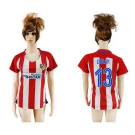 Womens Atletico Madrid #13 Oblak Home Soccer Club Jersey