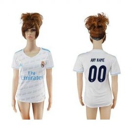 Womens Real Madrid Personalized Home Soccer Club Jersey
