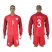 England #3 Rose Away Long Sleeves Soccer Country Jersey