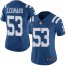 Nike Indianapolis Colts #53 Darius Leonard Royal Blue Womens Stitched NFL Limited Rush Jersey