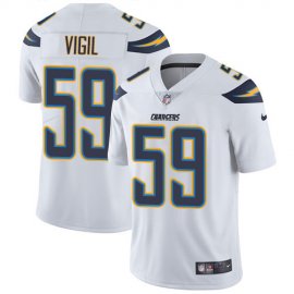 Nike Los Angeles Chargers #59 Nick Vigil White Youth Stitched NFL Vapor Untouchable Limited Jersey