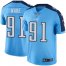 Nike Tennessee Titans #91 Cameron Wake Light Blue Mens Stitched NFL Limited Rush Jersey