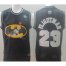 Chicago Bulls 23 Michael Jordan Black Flightman Basketball Jerseys Cheap
