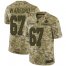 Nike New Orleans Saints #67 Larry Warford Camo Mens Stitched NFL Limited 2018 Salute To Service Jersey