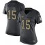 Nike Kansas City Chiefs #15 Patrick Mahomes Black Womens Stitched NFL Limited 2016 Salute to Service Jersey